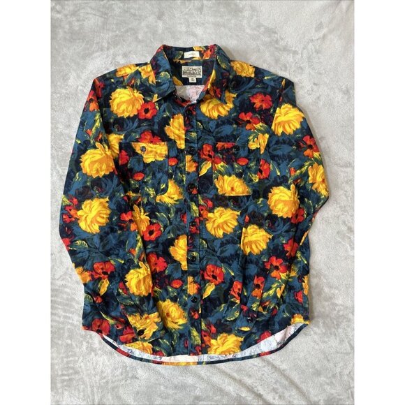 Men’s J.crew Mid Weight Flannel Classic Multicolored Floral Size Medium - Picture 5 of 11